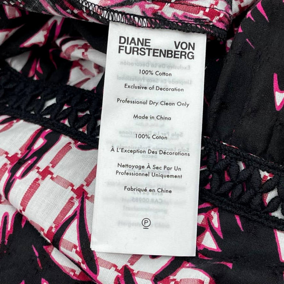 NWT - DIANE VON FURSTENBERG Lucia Tiered Cotton Midi Skirt in Palm White - Sz 6 - Picture 9 of 12